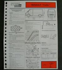 Fiche technique automobile RENAULT TRAFIC 