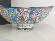  Old orientalist vase Middle East hand painted . Ancien vase Moyen Orient 