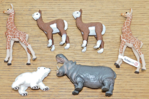 Lot schleich girafe ours - girafe,