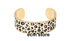 Jonc Tina 2cm Large Blanc sable bangle bracelet bijoux léopard art moderne /EBTD