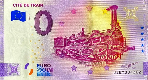 Billet euro cite du - 0, train