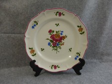 plat rond faïencerie de saint amand,service "vieux strasbourg"