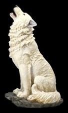 Loup Figurine Grand - Blanc