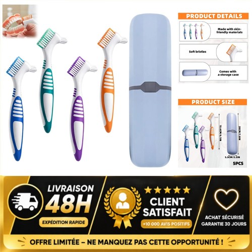Brosses nettoyage prothèses - nettoyage,
