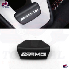 Embleme Metal Logo Volant AMG noir Pour Mercedes Classe A C E S GLE GLA BLACK