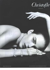 PUBLICITE  ADVERTISING 2008 CHRISTOFLE  bijoux Adeline Cacheux