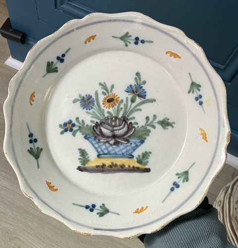 Ancienne assiette faïence - ancienne,