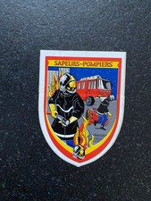 Ancien Stickers autocollant Pompiers de Collection