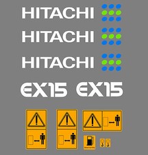 Hitachi EX15 Mini Digger Decal