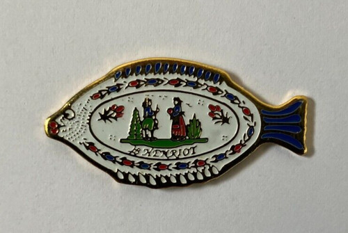 Pin assiette poisson de - pin's,