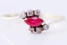 Bague Vintage En Diamant Et