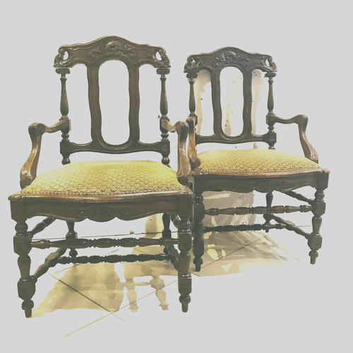 Paire fauteuils flamant en - flamant,