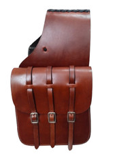 Sacoche de selle en cuir Avion