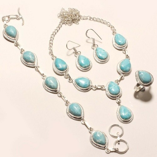 Caribbean larimar gemstone - caribbean, 925