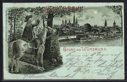 Lithographie clair lune - lithographie, au