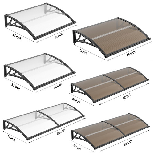 Diy window awning front - front, door