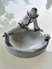 Ancien « Pierrot » Vide Poche, Cendrier en Porcelaine