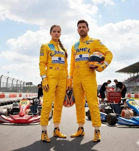 Girl kart racing suit - girl,