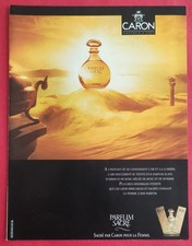 Publicité de presse: Parfum SACRE de CARON Automobile RENAULT 25 TD 2 pages 1990