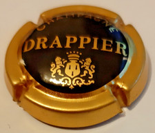 Capsule de champagne Drappier André Noir et contour or, petit dessin N°24