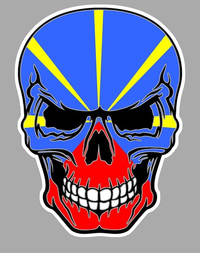 Sticker skull tete - skull, mort