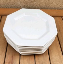 Lot 8 assiettes plates Johnson Brothers exagonales " Heritage " 20 cm 3 Tirages