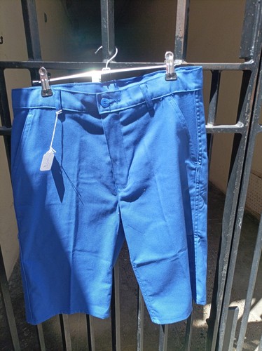 Short bleu travail cedre - short,