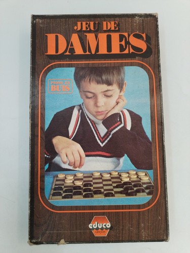 Jeu dames pions - de, buis