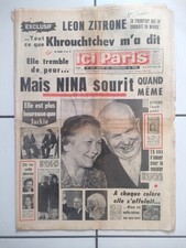 ▬►ICI PARIS 1008 (1964) JOHNNY HALLYDAY_SYLVIE VARTAN_KHROUCHTCHEV_BARDOT_AUFRAY