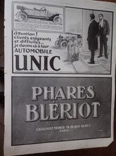 Auto unic phares bleriot - +,