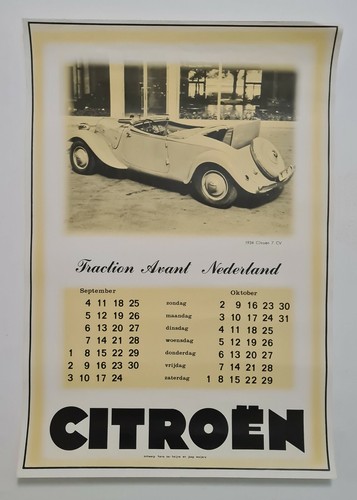 1934 citroen 1977 affiche - 1934, cv