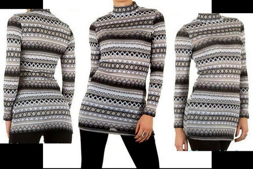 Pull zick zack rayures long - zack,