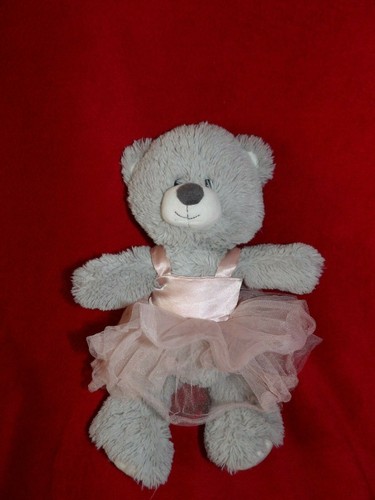 Peluche doudou ours gris - ours, tutu
