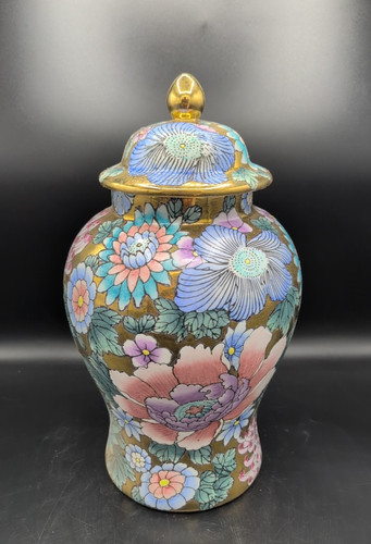 Vase potiche chinois - , décoré