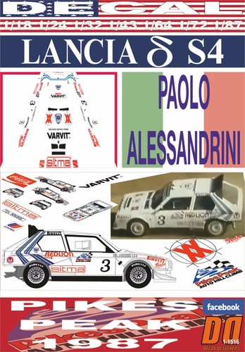 Decal lancia delta - lancia, s4