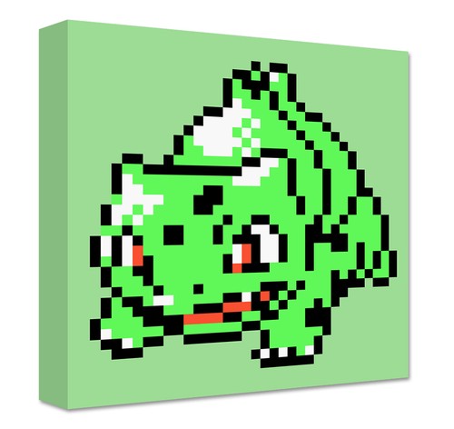 Bulbasaur pixel art toile - bulbasaur,