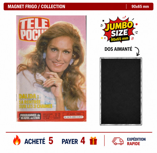 Magnet frigo dalida tele - dalida,