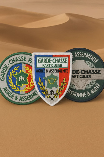 Lot patchs garde chasse - x,