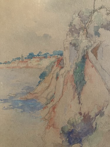 Peinture 1924 papier gouache - peinture,