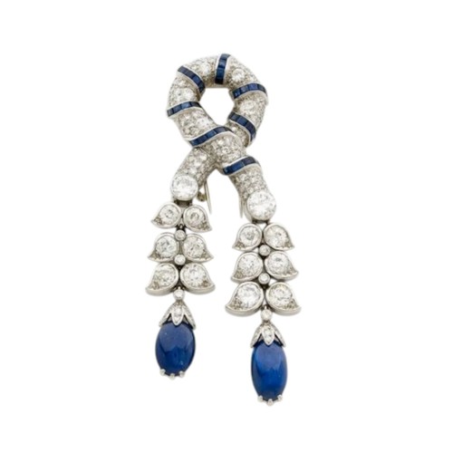 Broche femme saphir - , de