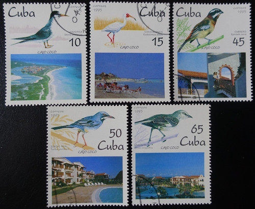Timbres 1cuba oiseaux - du,