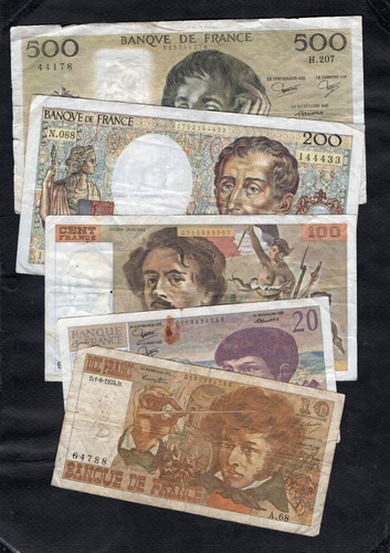 France lot billets - de,