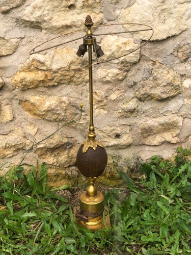 Lampe noix coco attribué - lampe,