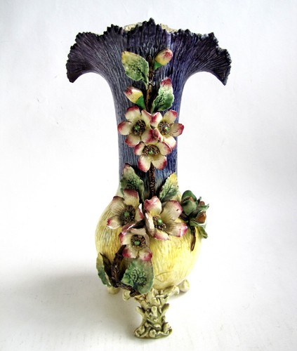 Ancien vase floral en - vase, cm