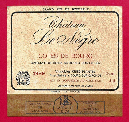 Etiquette bordeaux cotes - 88/56,