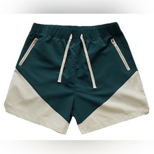 Green beige colorblock - green,