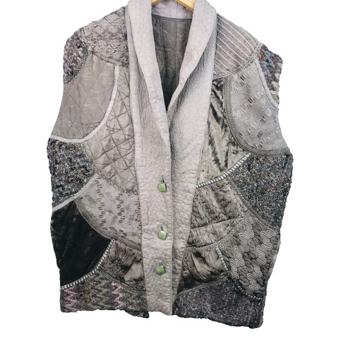 Gilet femme 2xl beige doré - gilet,