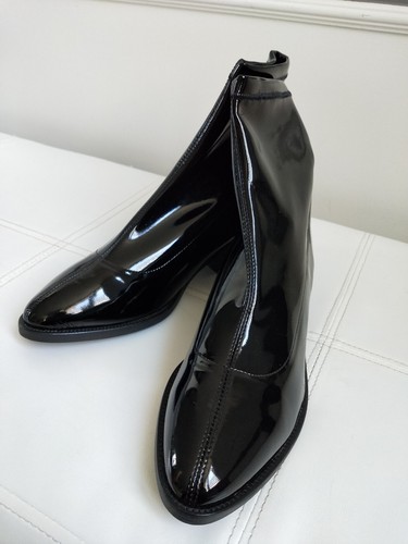 March23 bottines laque noir