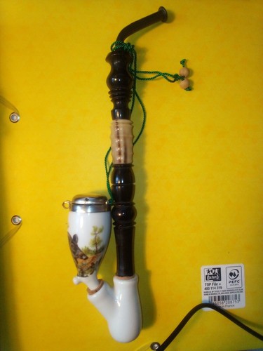 Ancienne pipe porcelaine - ancienne,
