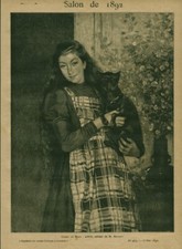 Gravure ancienne amis tableau